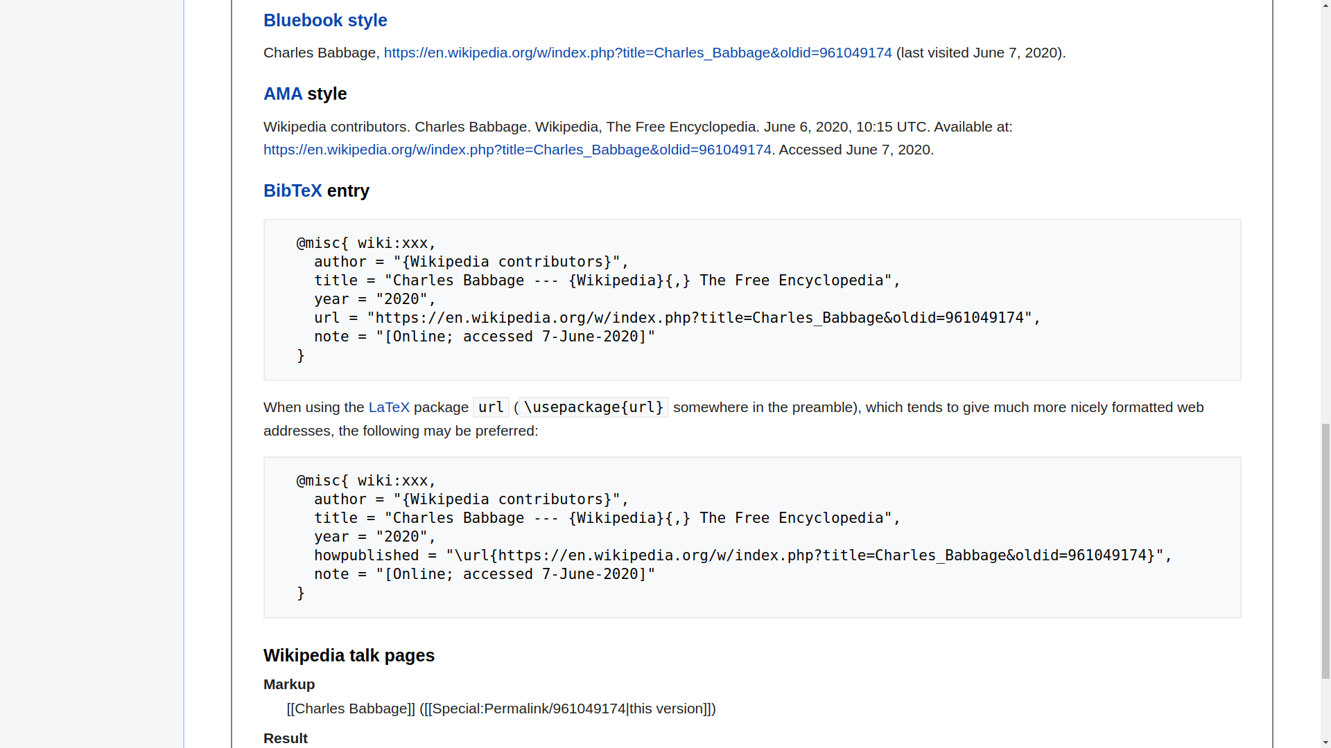 Finding ready-made BibTeX entries – Wikipedia